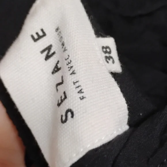 Sezane Womens Cassandra Ruffle Silk Dress Sz 38 - Picture 2 of 4